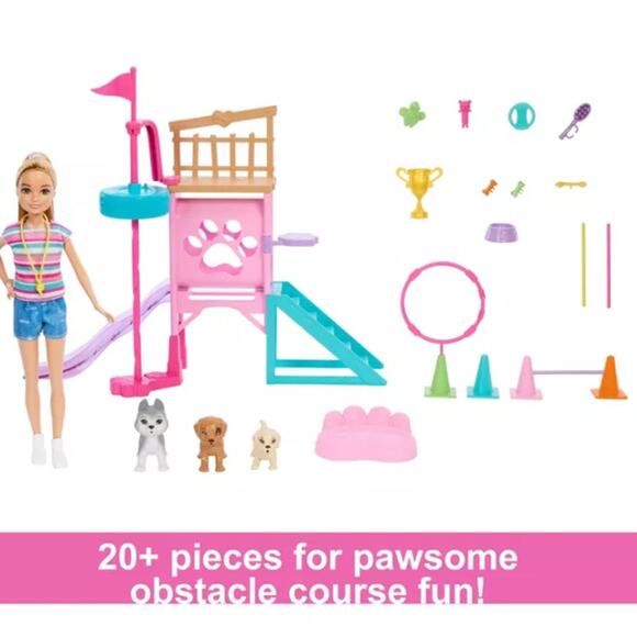Barbie and Stacie to the Rescue Puppy Playground Playset with Doll NWT - Picture 3 of 6